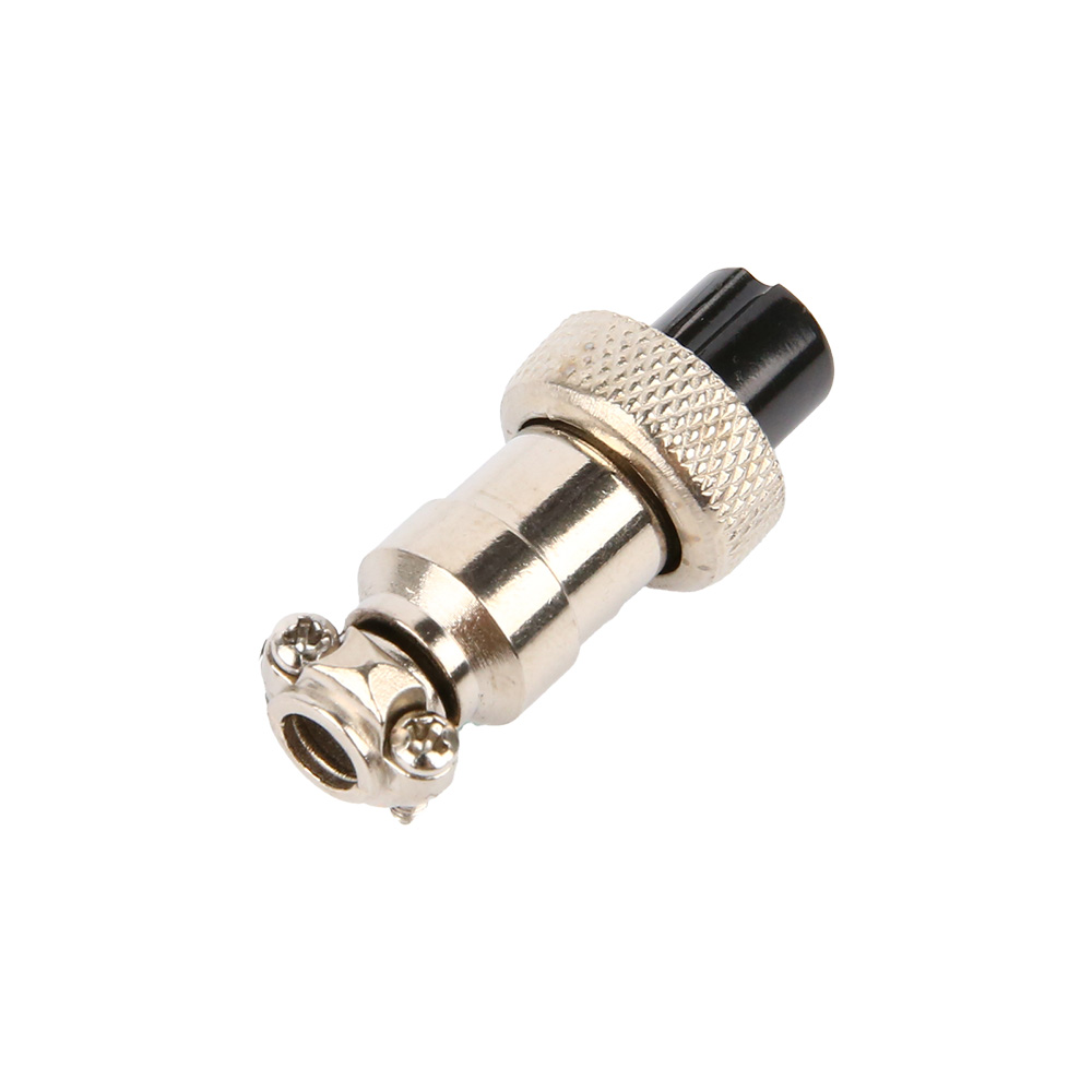 Авиационный разъём GX12 2-контактный, мама